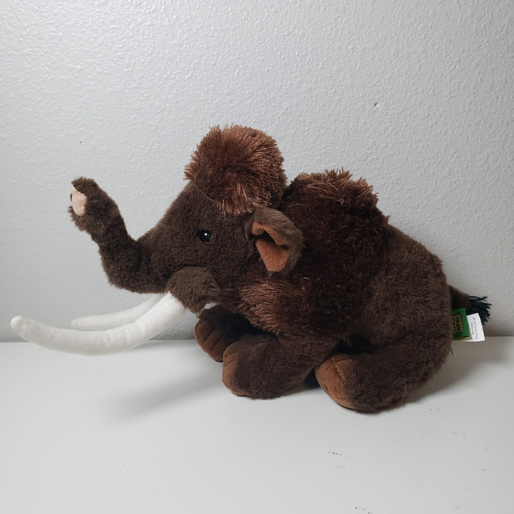 Wild‎ Republic Wooly Mammoth Plush Toy Brown Prehistoric Ice Age Stuffed Animal